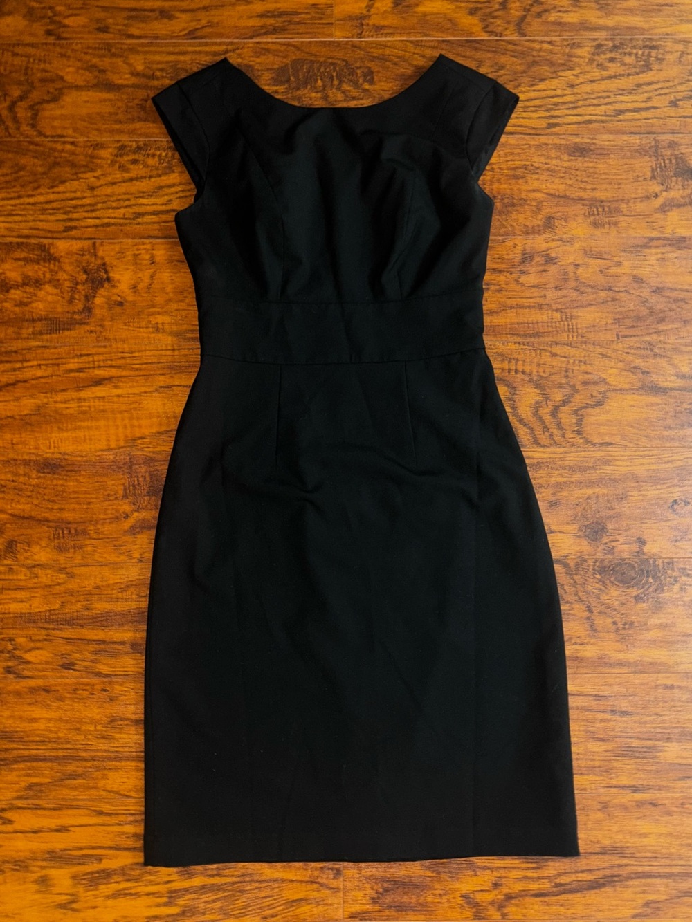 The Limited Black Collection Cap-Sleeve Midi Sheath Dress Black Cocktail Formal